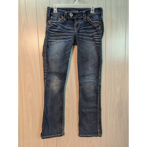 Silver Jeans Denim - Silver Tuesday Bootcut Jeans Women Size 27/31 Mid Rise Distressed Blue Denim